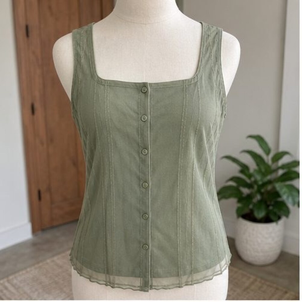 Sage V Neck Top